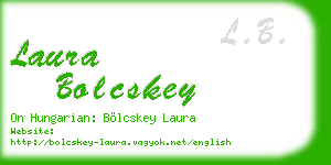 laura bolcskey business card